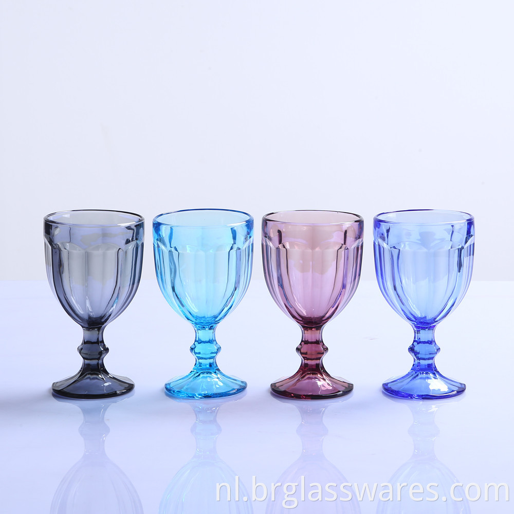 dark blue glass goblet 1